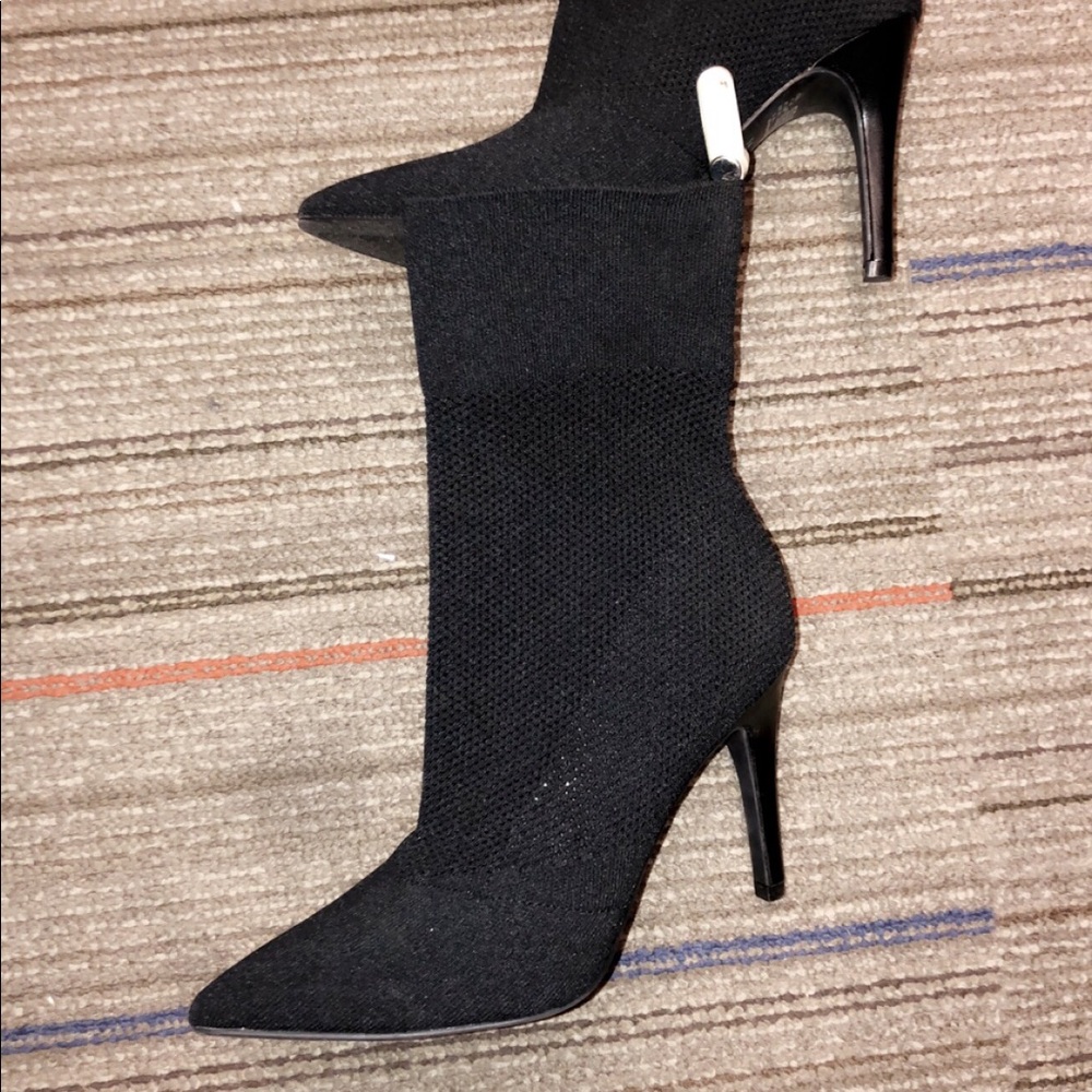 Black Sock Heels Size 6.5 US/CAD
